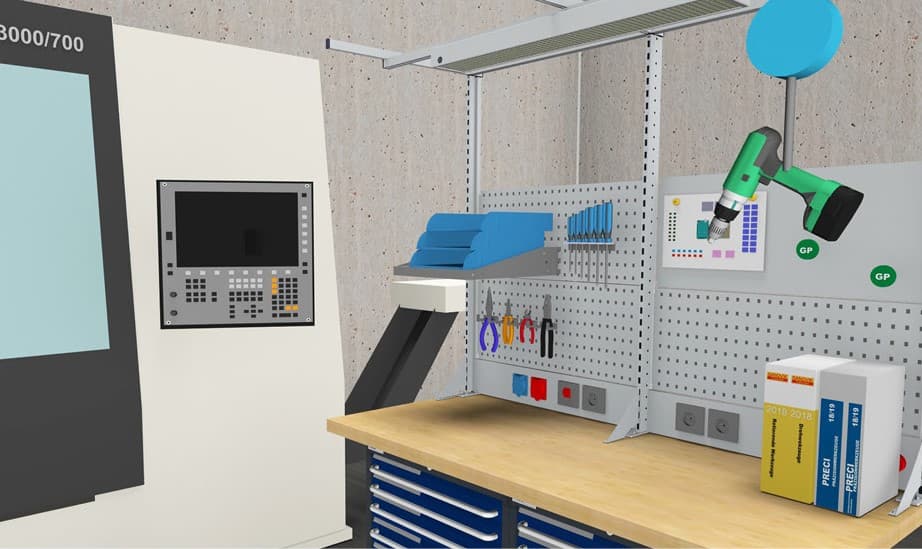 Planungsbeispiel eines Arbeitsplatzsystems