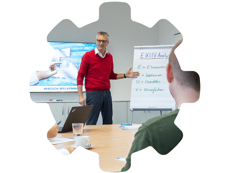 Präsentation im Schulungsraum