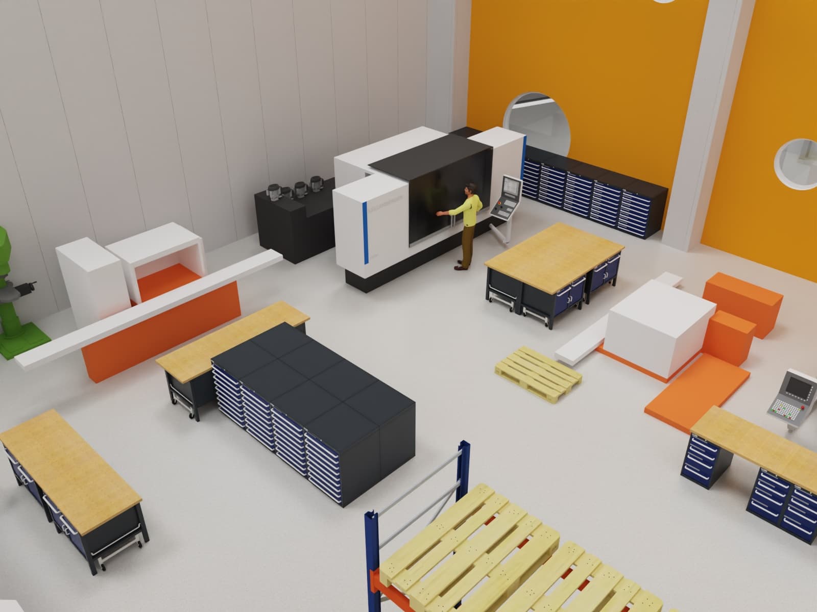 Planung einer Fertigungshalle